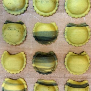 Mezzelune Linsenragout