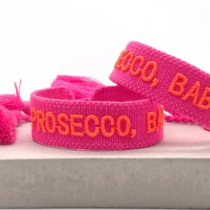 Prosecco, Baby! Armband ecru