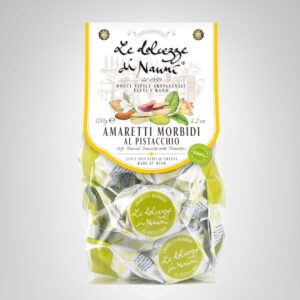 Weiche Mandelmakronen mit Pistazie