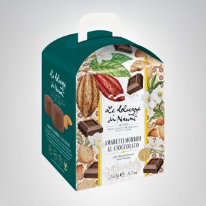 Weiche Mandelmakronen mit Schokolade