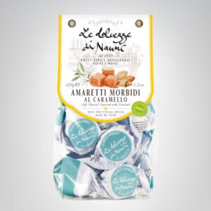 Weiche Mandelmakronen mit gesalzenem Karamell