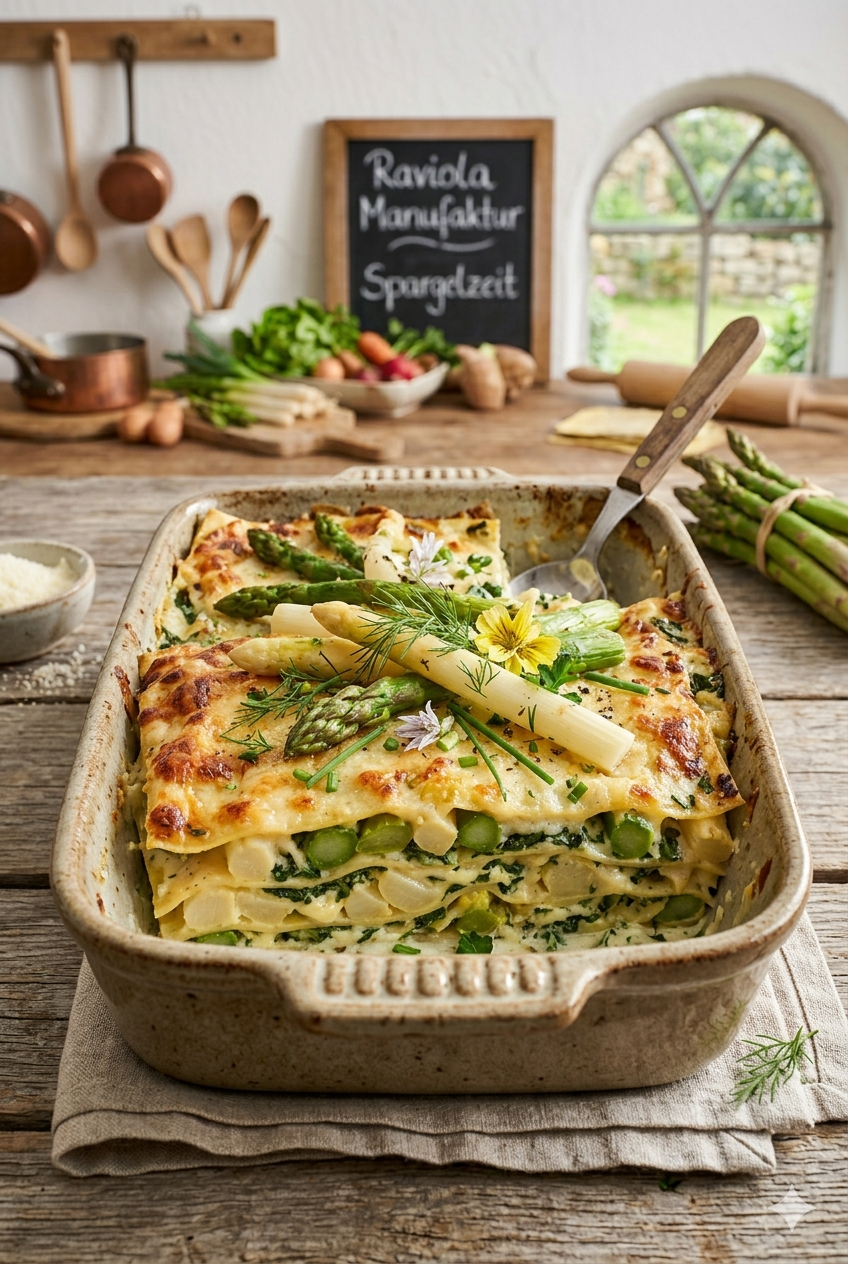 Spargel Lasagne