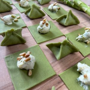 Fagottini grüner Sparel Pinienkerne