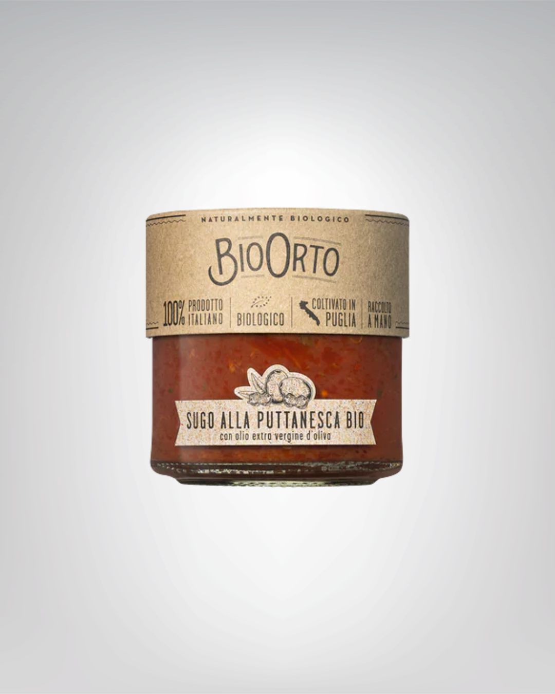 Bio Sugo Pomodoro mit Oliven und Kapern