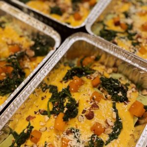 Kürbis Lasagne mit Haselnüßen